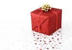 Christmas Present Gift Box Red