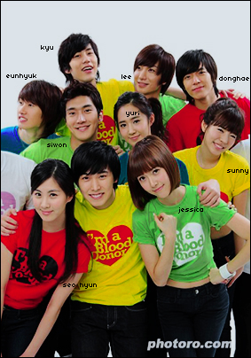 Super junior and snsd.