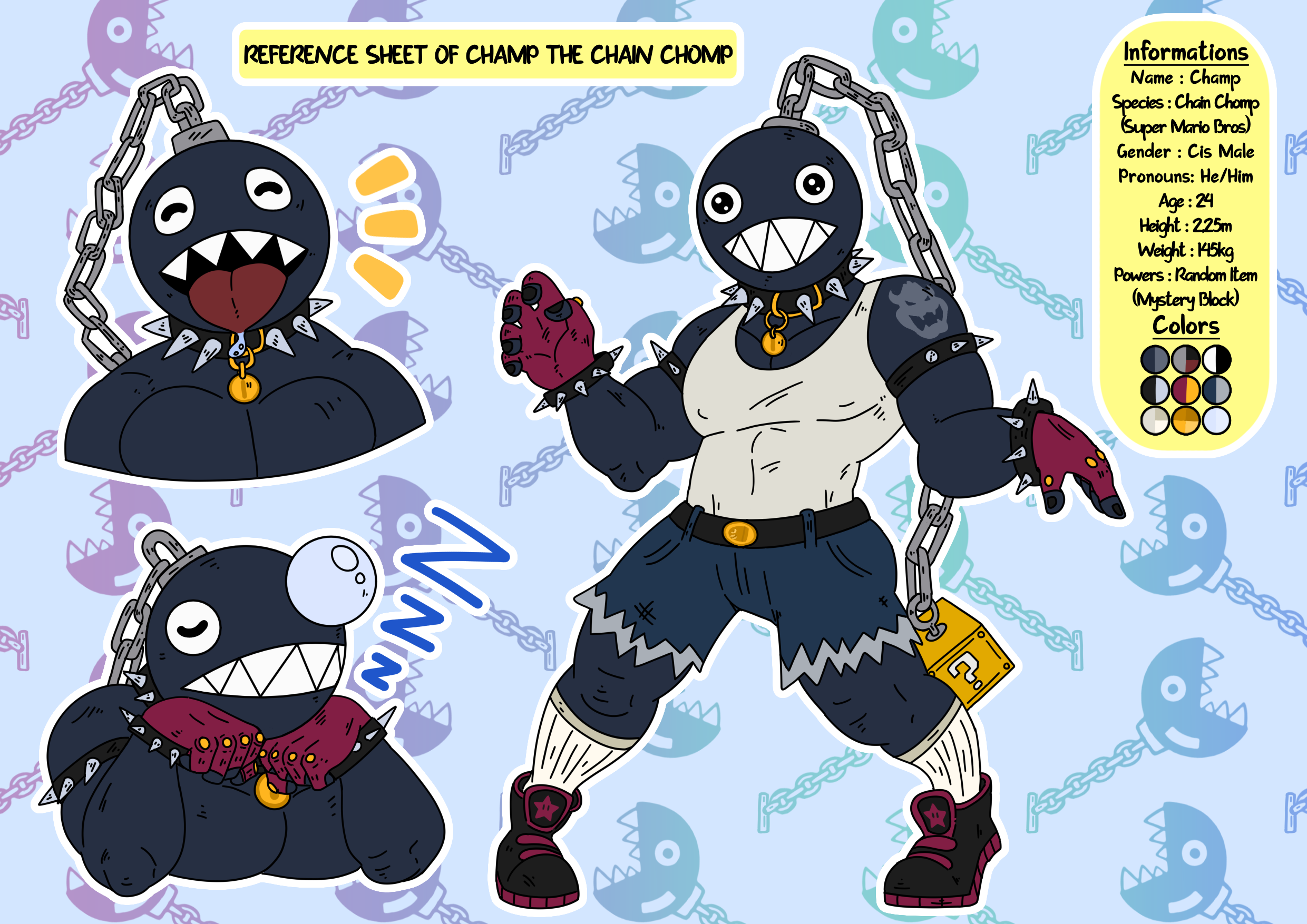 Super Mario OC : Champ the Chain Chomp by FannanManshury on DeviantArt