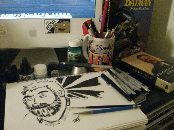 I draw with all this crap