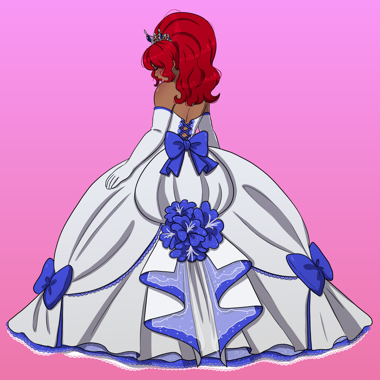 New Dress Back View By Bobstickles On Deviantart