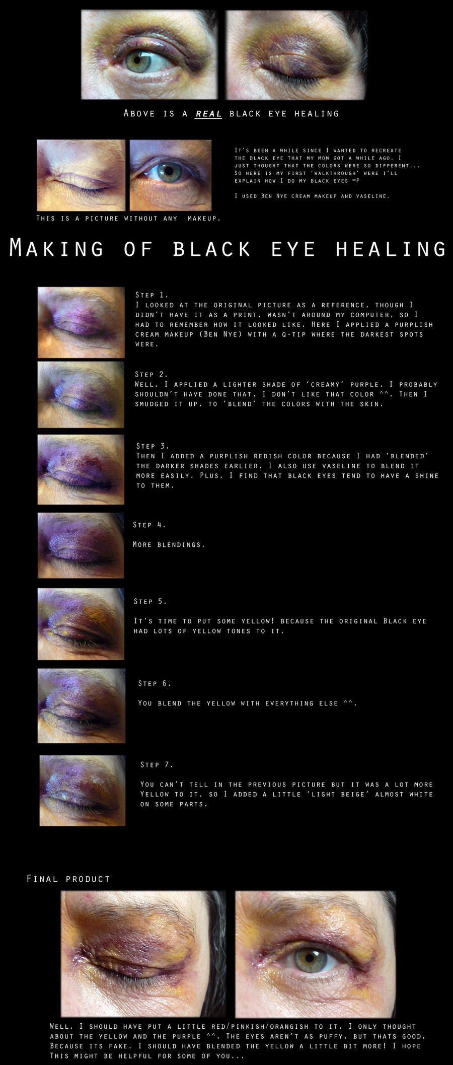 Bruised Eye Tutorial Makeup Guide.pdf How To Make A Black Eye Go Away With Makeup | Saubhaya Makeup