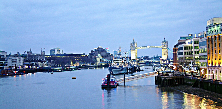 Tower Bridge and HMS Belfast