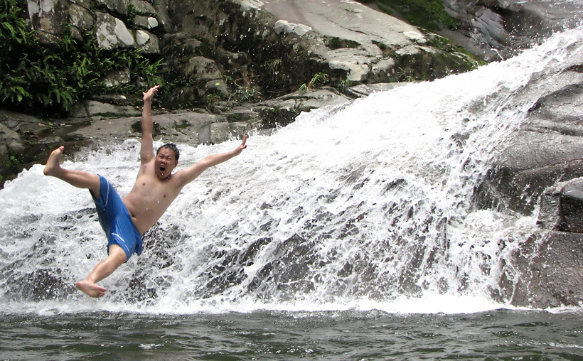 Flug out of water