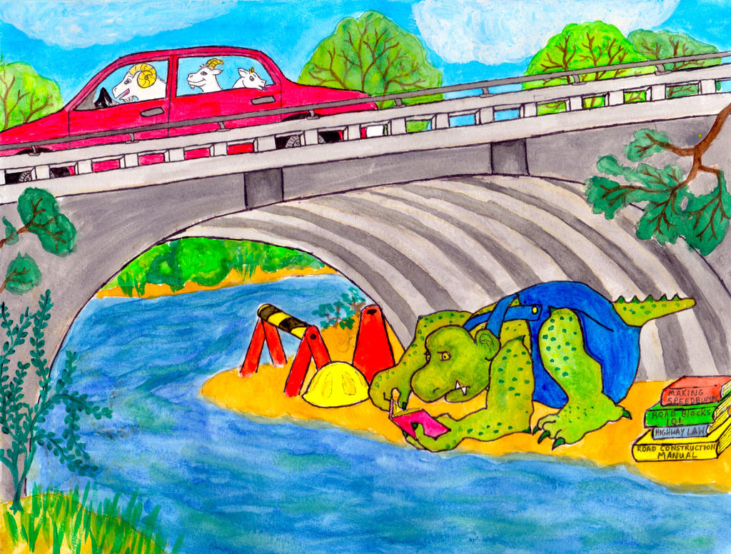 Troll Bridge: colored