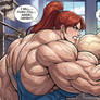 Lisa vs Jenifer Muscle at Gym Comic