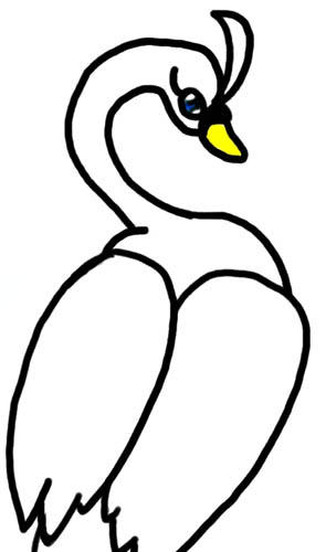 Ahiru As A Swan by kaitokeikako on DeviantArt
