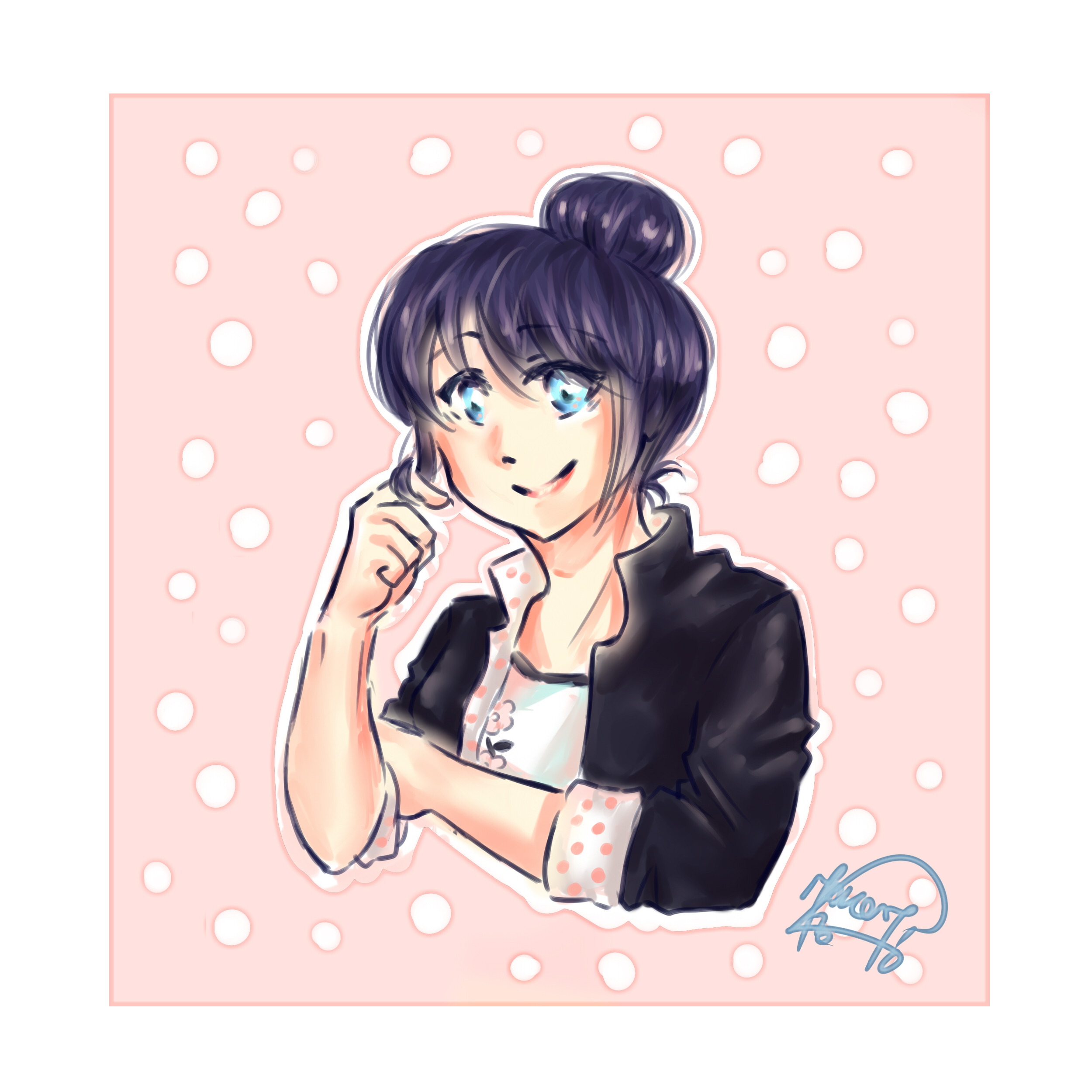 Marinette with a bun