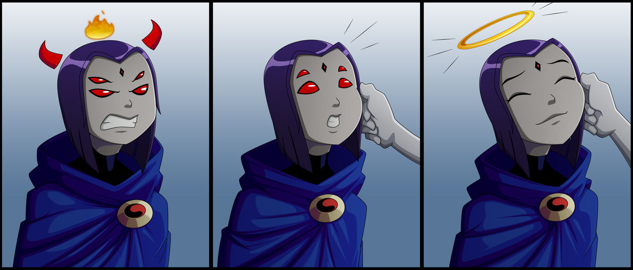 Use physical affection to calm the Raven by JustAnotherRavenFan on ...