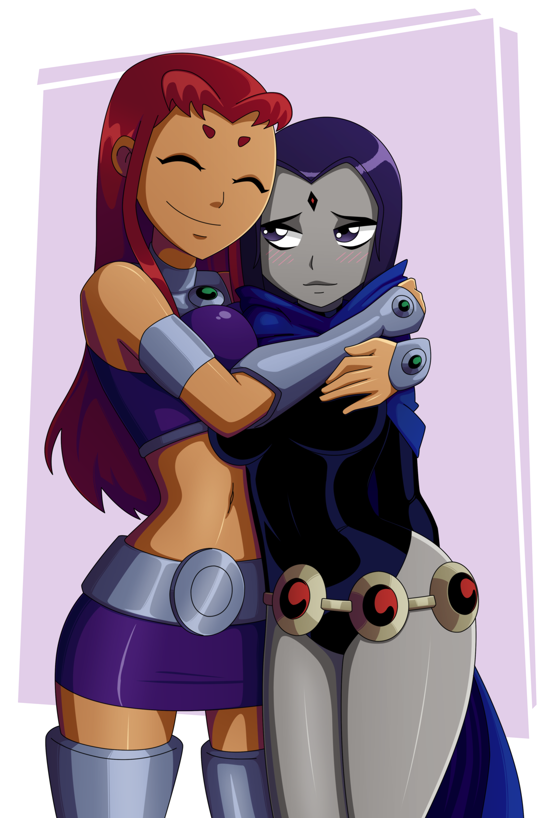 Hugs From Starfire By Justanotherravenfan On Deviantart