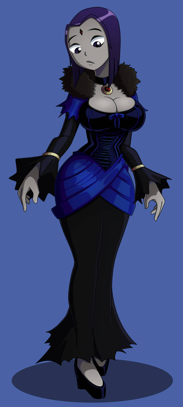Raven in a dress by JustAnotherRavenFan on DeviantArt