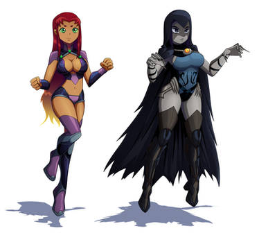 Injustice Raven and Starfire