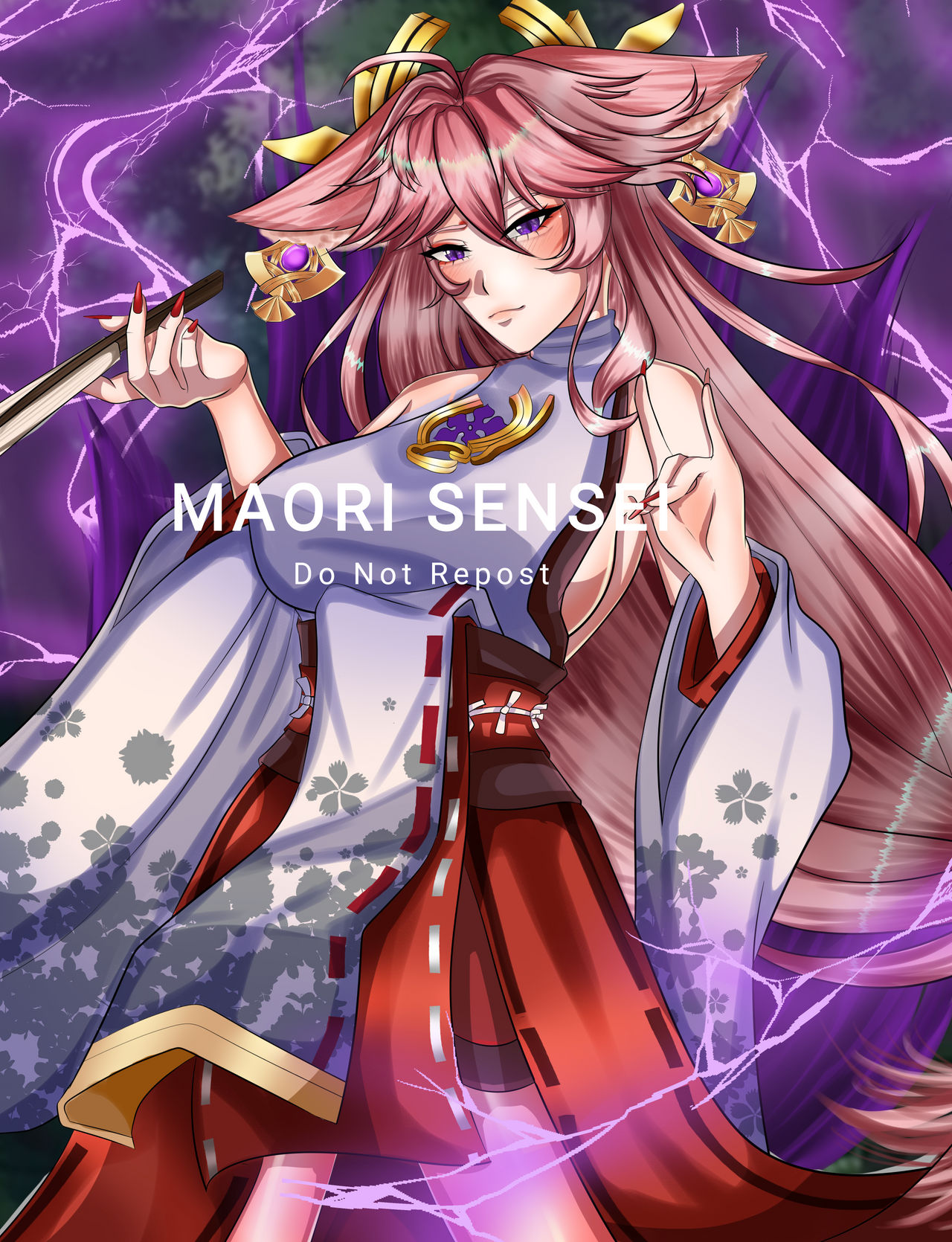 Yae Miko | Genshin Impact | Fan Art by MaoriSensei on DeviantArt