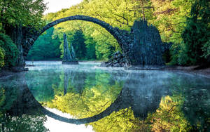 Stone Bridge with Mirror Image