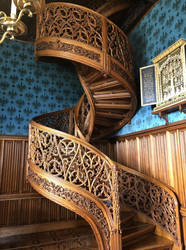 Solid Oak Spiral Staircase