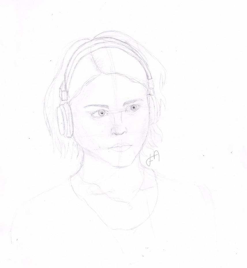 Sense 8 Riley Earphone Riley Blue from Sense8 (sketch) by Fengysart on DeviantArt