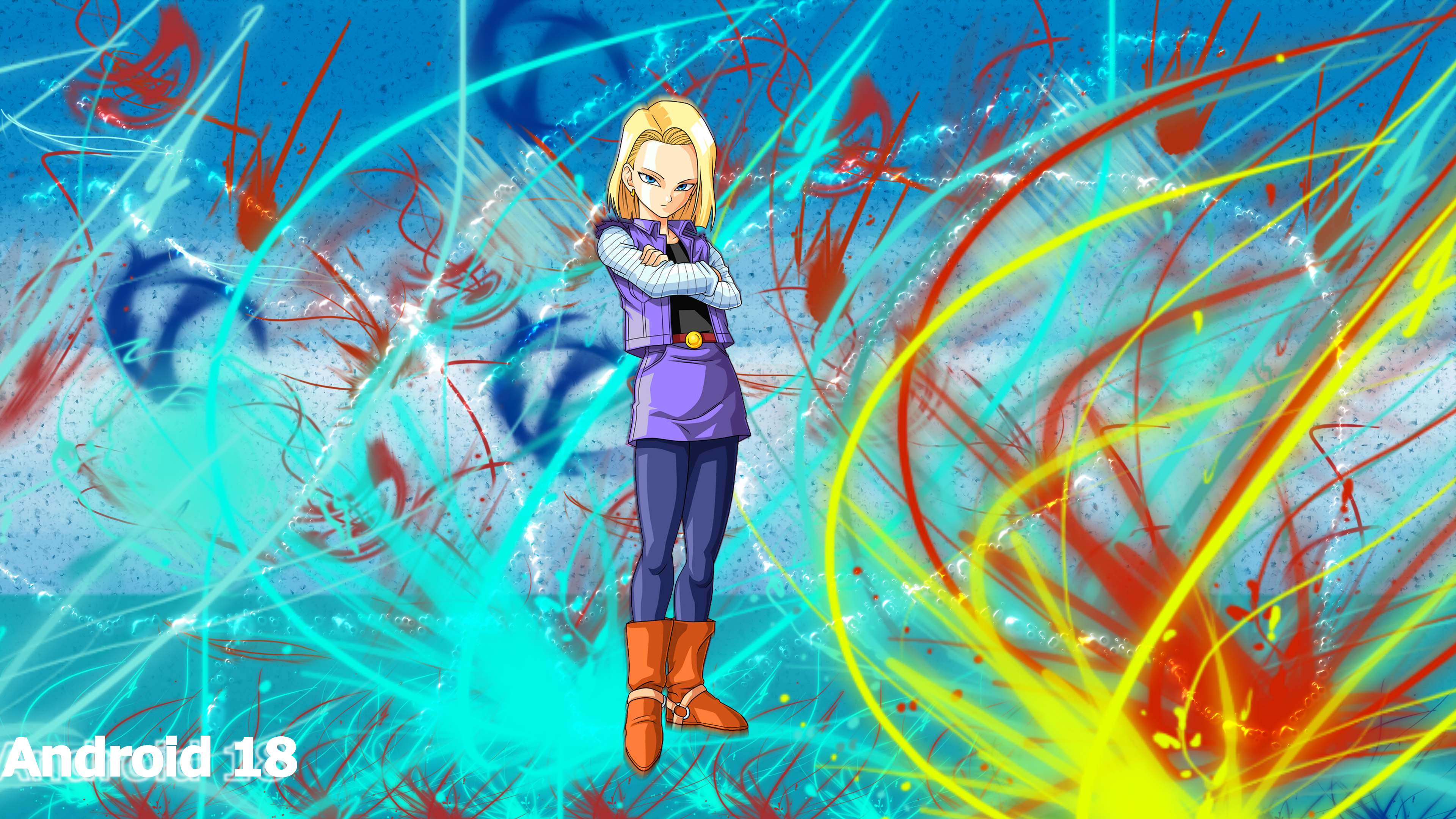 Android 18 Wallpaper by DragonsWarth18 on DeviantArt