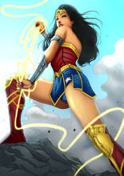 Wonder Woman By Robsilvaarts colored version