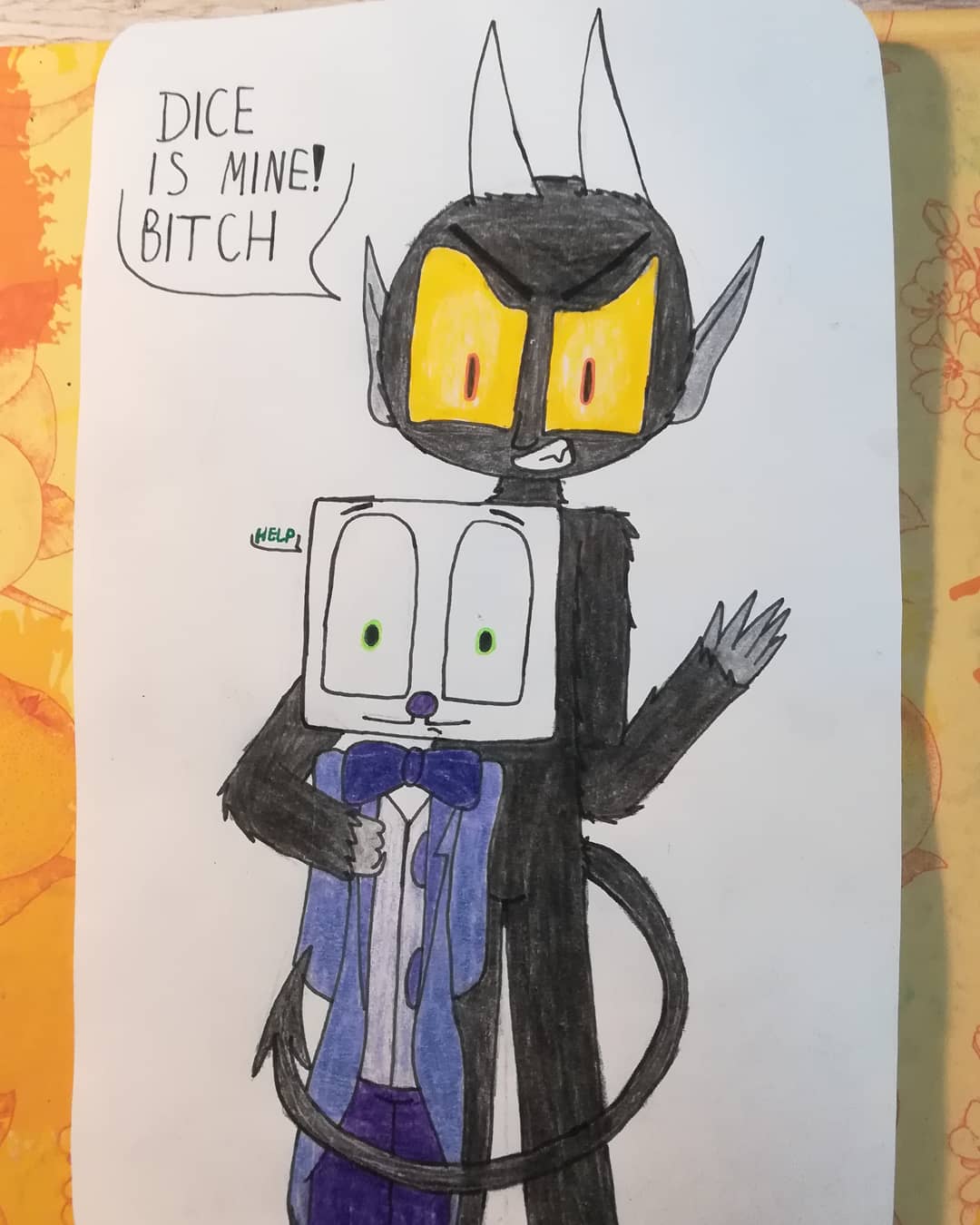 King dice x the devil (cuphead) by AlinaT2212 on DeviantArt