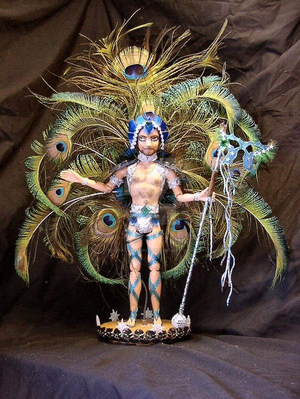 OOAK Carnival float Doll.The Peacock by CDragonworks on DeviantArt