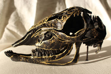 Brazen Serpent Skullpture