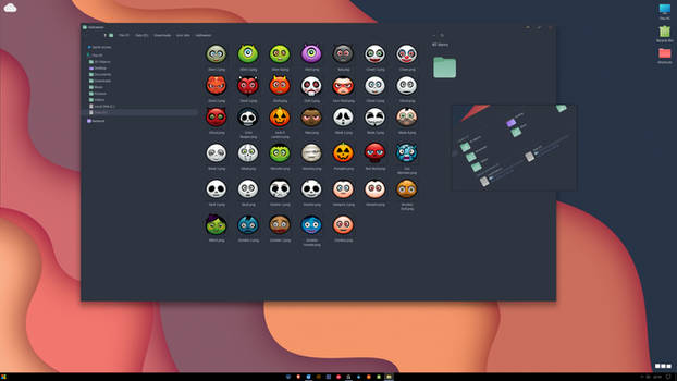 Halloween Icons - Desktop Screenshot - Windows 10