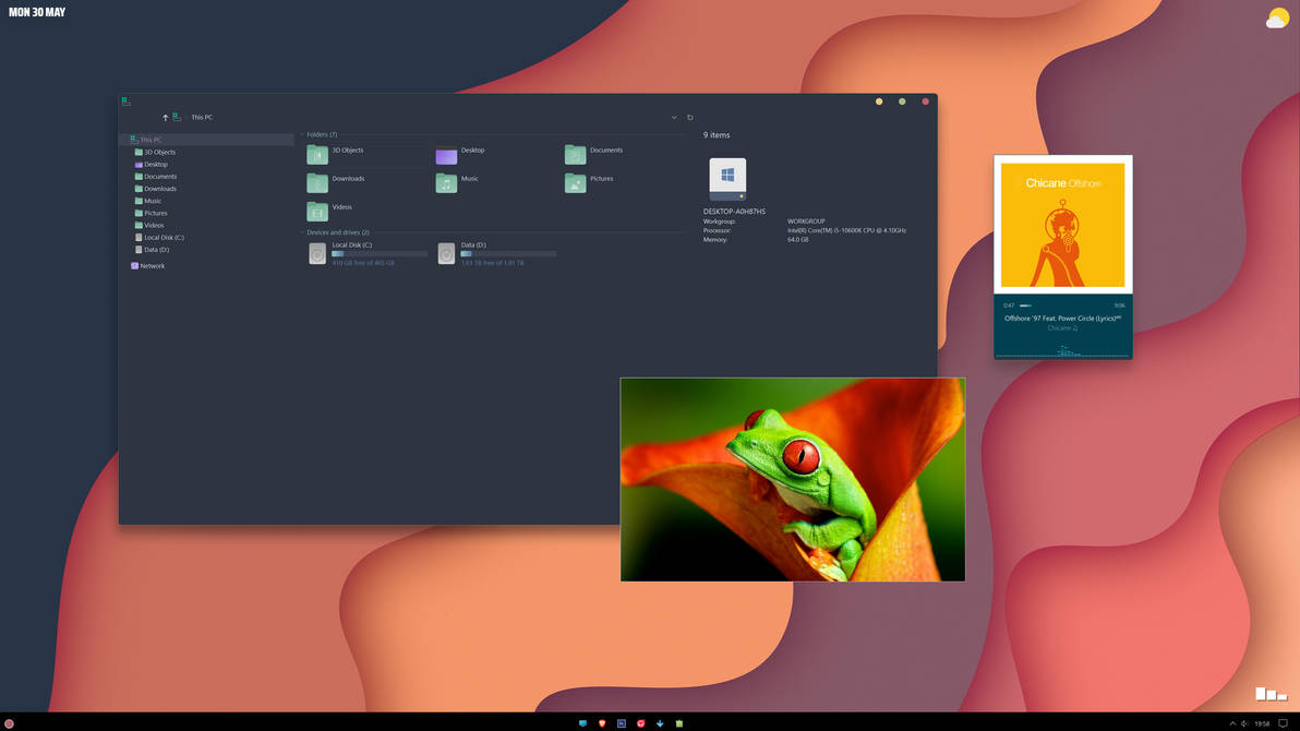 Frog Windows Cd Tree Frog - Windows 10 by JuanBoyP on DeviantArt