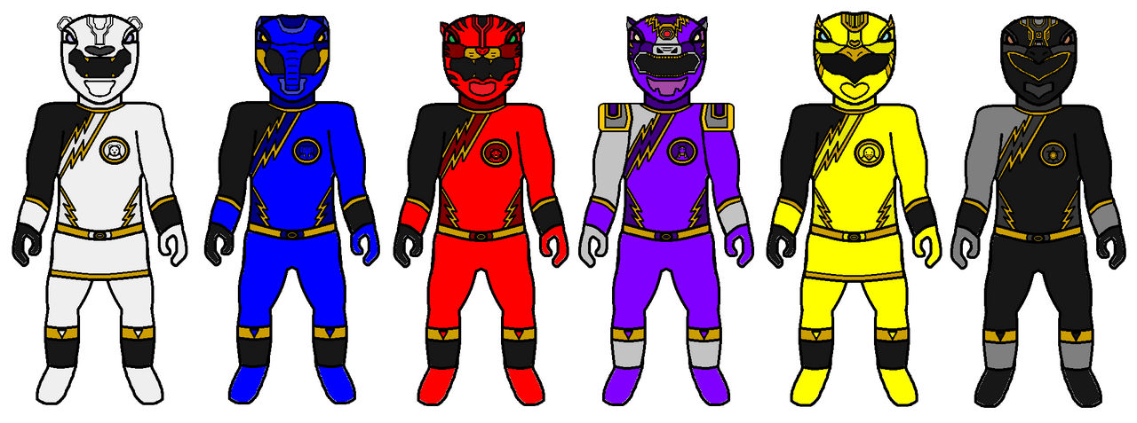 Power Rangers Wild Charge-All Six by Dino-SourceBlack19 on DeviantArt