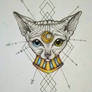 Egyptian sphinx cat