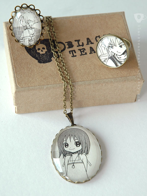 Handmade Manga Jewelry Set - Kingdom Hearts