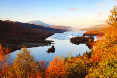 Sunrise over Highland Perthshire