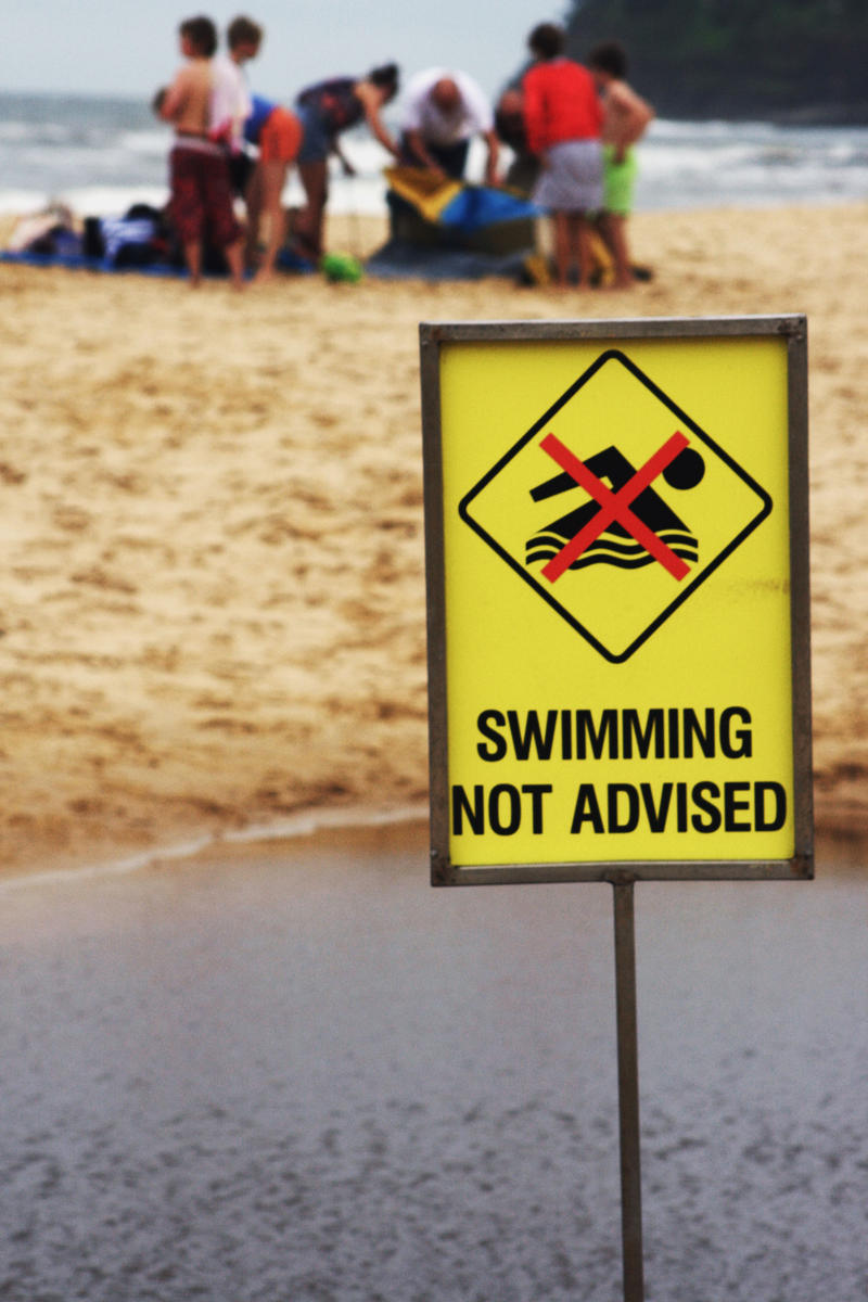 Swimming not advised