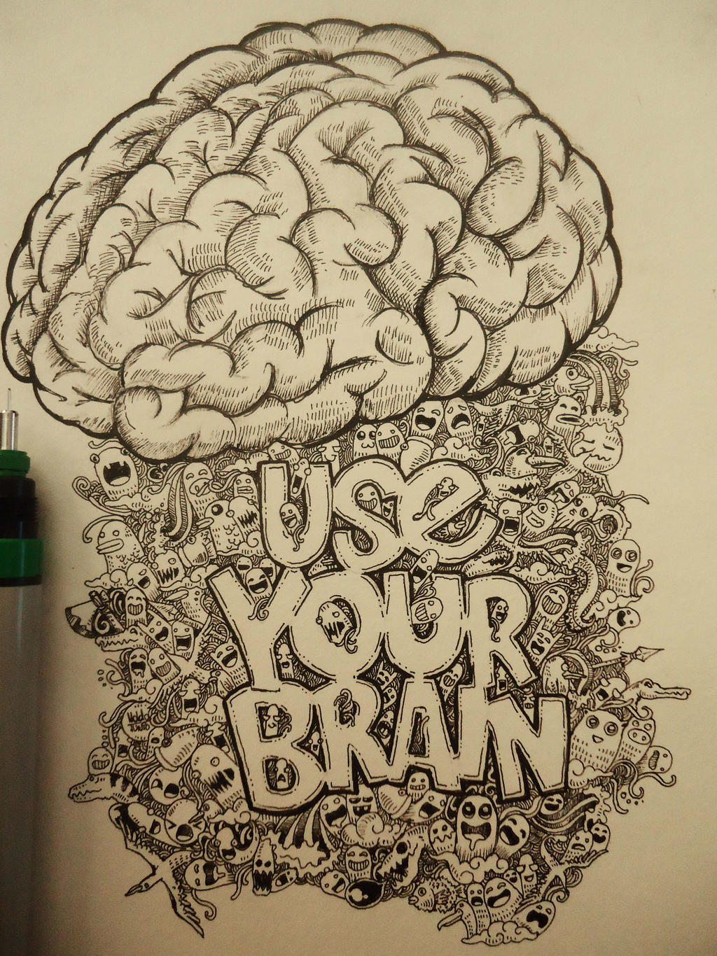 Brainline Doodle Use Your Brain Doodle by naldojunio on DeviantArt