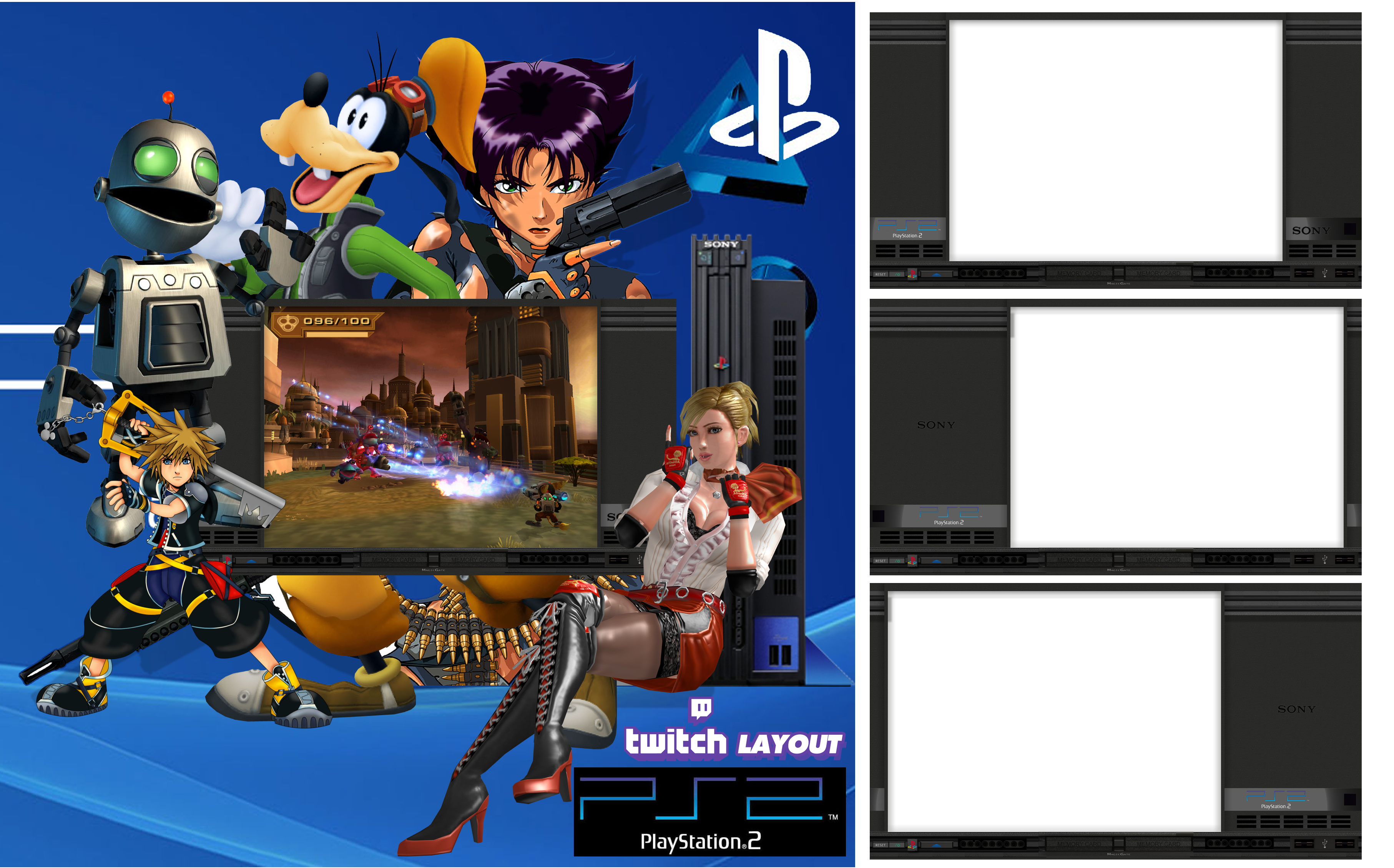 PlayStation 2 Twitch Layout 3 Styles by MASTERQ2 on DeviantArt