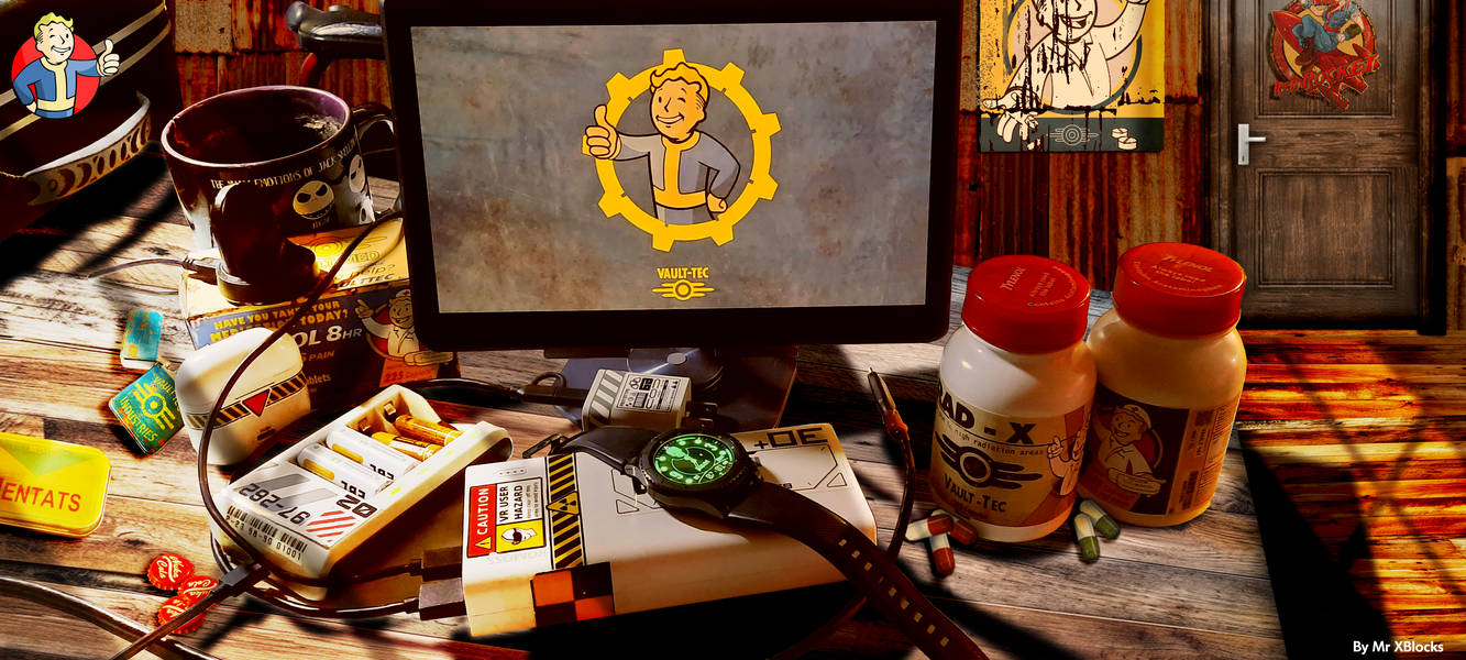 Fallout Theme Pc Set Up My Fallout Room setup by MASTERQ2 on DeviantArt