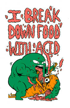 I BREAK DOWN FOOD WITH ACID