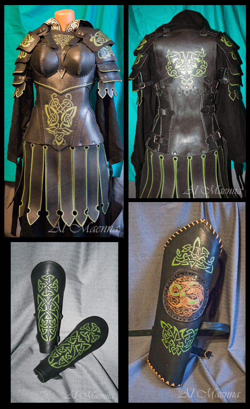 Female Celtic Leather Armour