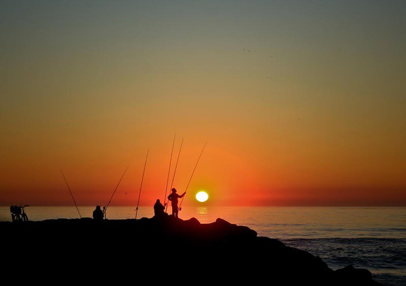 Sunset fishing