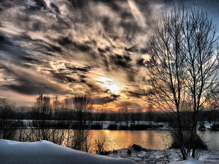 Winter landscape 2010 HDR