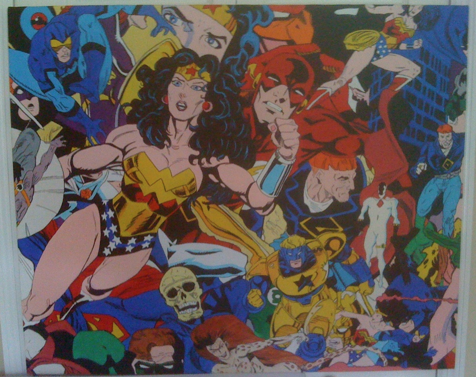 DC COMICS unofficial original acrylic painting
