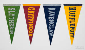 Hogwarts House Felt Pennants