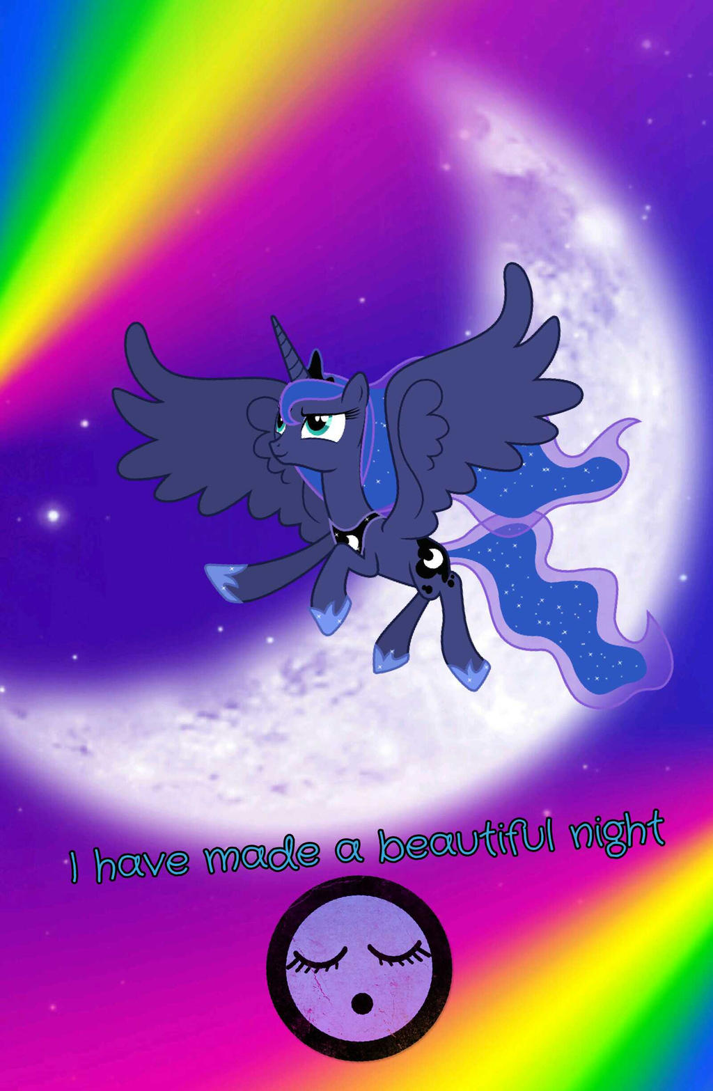 rainbow night with luna