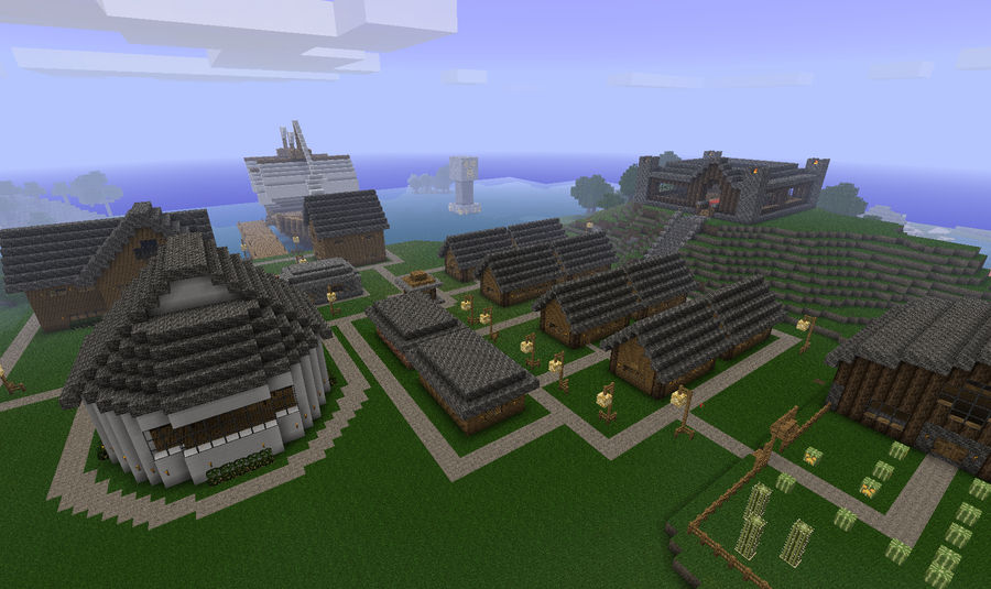 Minecraft Town Layout Deviantart Minecraft: Town by CJ64 on DeviantArt