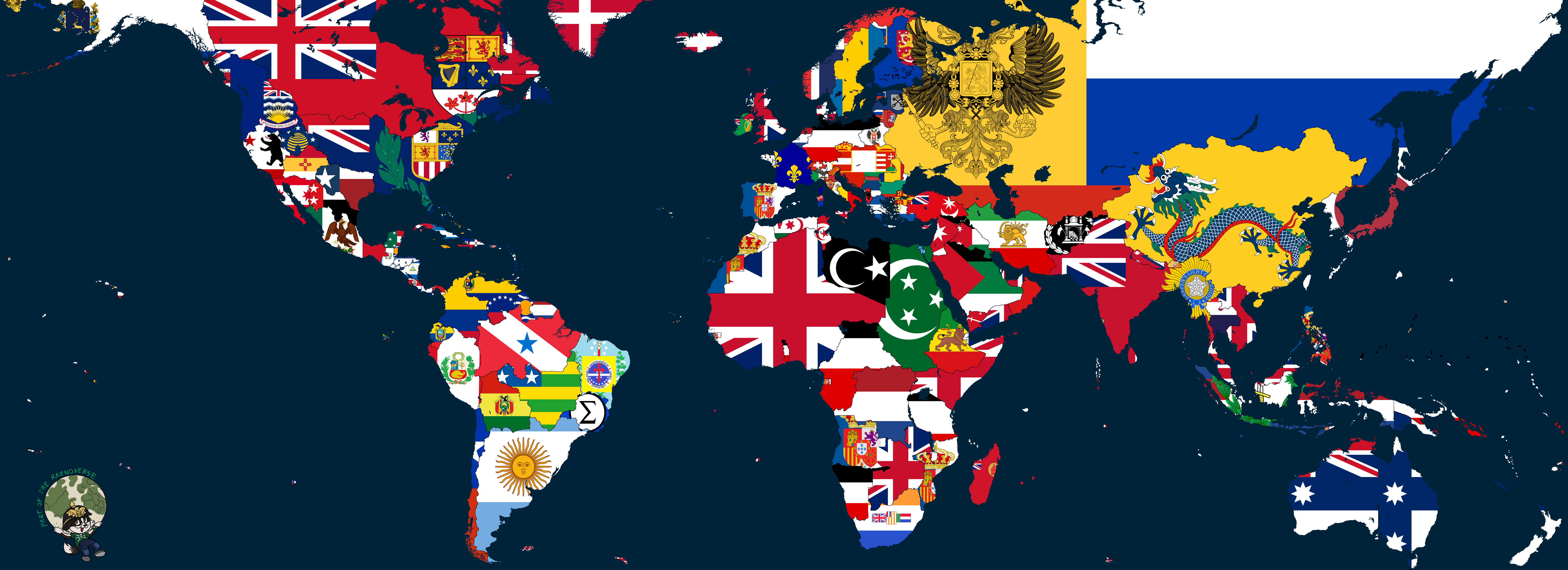 Commonwealth Flag Examples Rise of the Commonwealth flag map by Mr-Razno on DeviantArt