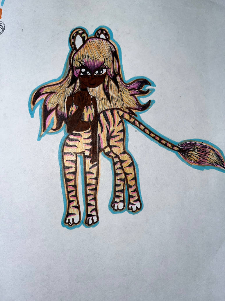 Humantaurian Tiger Human by Princessnyxshade on DeviantArt