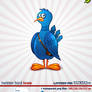 Twitter Bird Icon Free PSD
