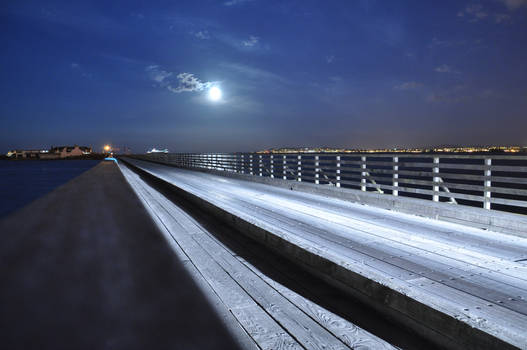 Long Exposures at Night - Wooden Bridge