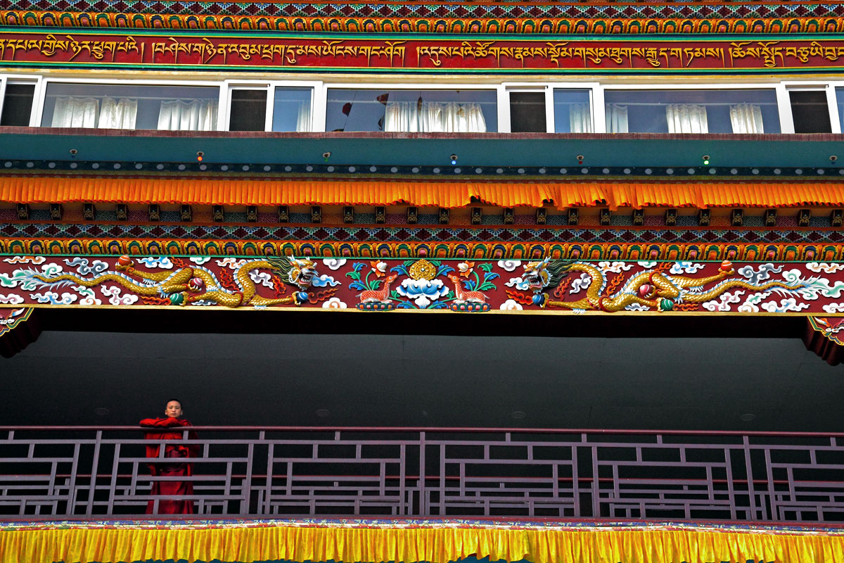 Young monk at Sakya Monastery