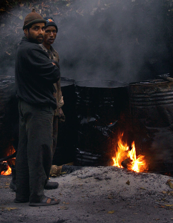 Road construction workers