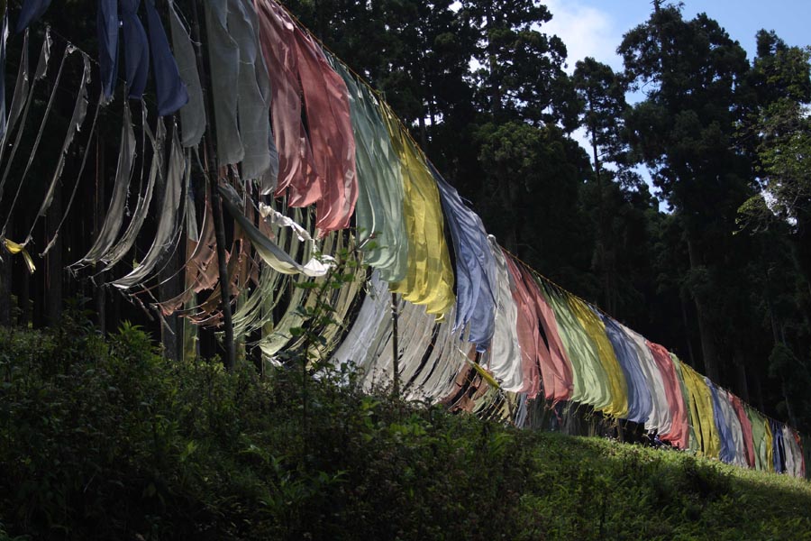 Tibetan prayer flags....